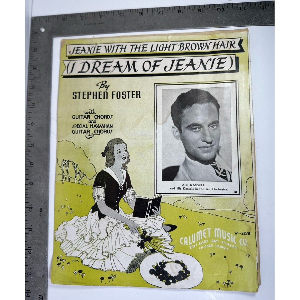 VTGJeanie With The Light Brown Hair I Dream Of Jeanie Stephen Foster Sheet Music